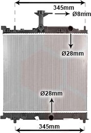 VAN WEZEL 52012706 Radiator motorkjøling VAN WEZEL 52012706 Radiator motorkjøling