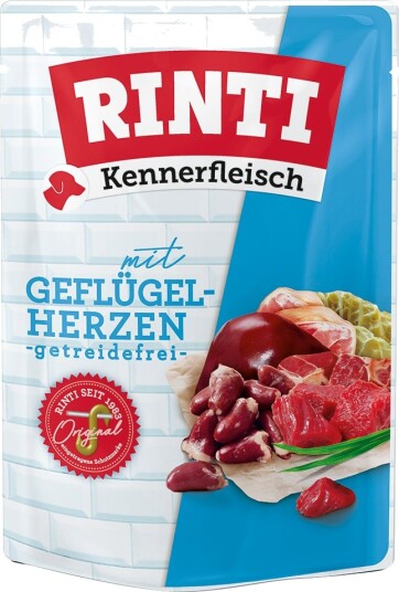 Rinti Våtfôr Kennerfleisch Fjærkrehjerter 20 X 400 G Rinti Våtfôr Kennerfleisch Fjærkrehjerter 20 X 400 G