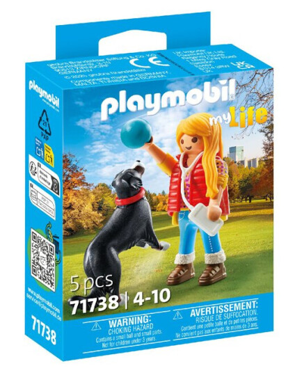 PLAYMOBIL My Life Kvinne med fjellhund 71738
