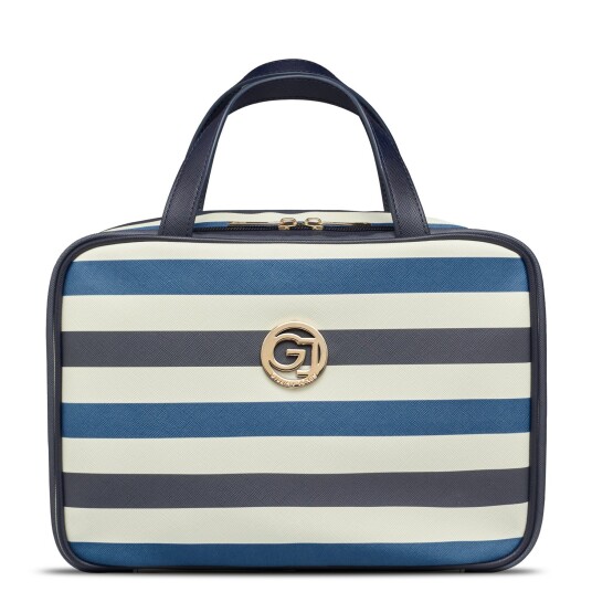 Gillian Jones Organizer Cosmetic bag w. hangup function Dark blue/white stripes Gillian Jones Organizer Cosmetic bag w. hangup function Dark blue/white stripes