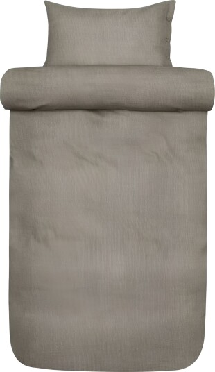 Dobbelt sengetøy 200x220 cm   100% bomullssengetøy av flanell   Høie of Scandinavia   Emil Chocolate brown