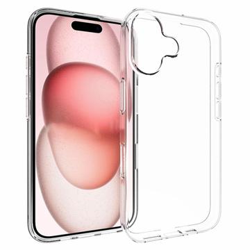 iPhone 16 Antiskli TPU-deksel Gjennomsiktig
