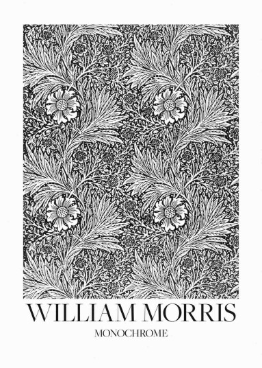 Plakat William Morris Monokrom