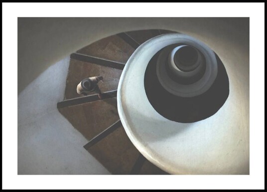 Spiral Staircase Perspective Plakat Plakat / 100x150cm