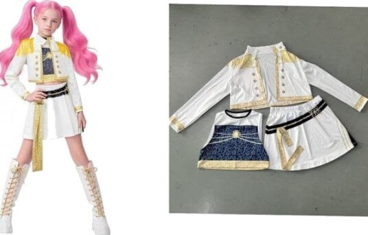 K-Pop Demon Hunters Zoey Kostymesett 2 Deler 120 cm