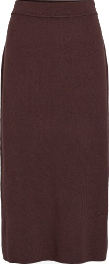 Vila Skjørt Viora Knit Skirt/tes Brun