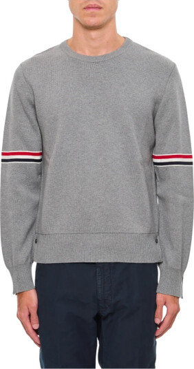 Thom Browne Herre Strikkevarer Grå L, Thom Browne Herre Strikkevarer Grå L,
