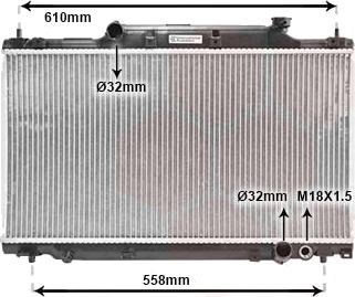 VAN WEZEL 25002164 Radiator motorkjøling VAN WEZEL 25002164 Radiator motorkjøling