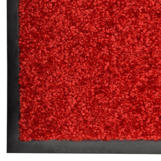 vidaXL Dørmatte vaskbar rød 120x180 cm vidaXL Dørmatte vaskbar rød 120x180 cm