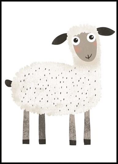 Smiling Sheep Plakat Plakat / 70x100cm Smiling Sheep Plakat Plakat / 70x100cm