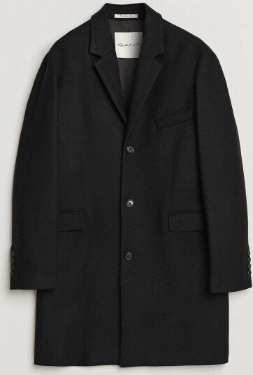 Gant Classic Wool/Cashmere Coat Black