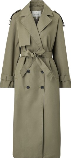KAFFE Trenchcoat kaValentina Trench Coat Grønn