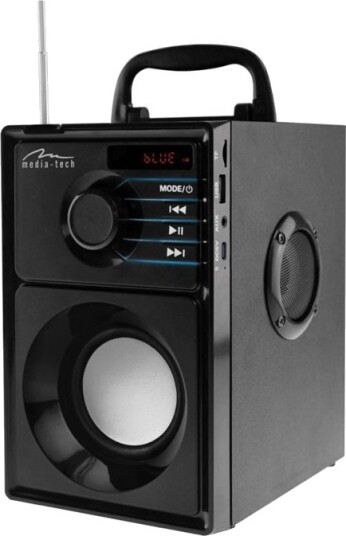 Media-Tech Boombox Silver MT3179 Svart