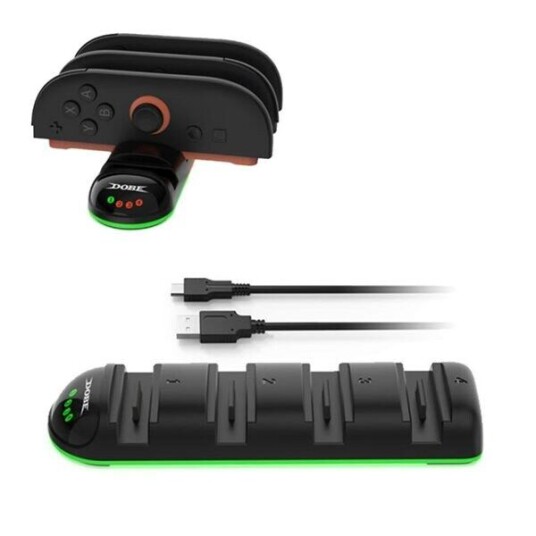 Ladestativ for 4 Joy con 2 kontrollere