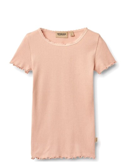 Wheat Rib T Shirt S/S Katie Pink 110 Wheat Rib T Shirt S/S Katie Pink 110