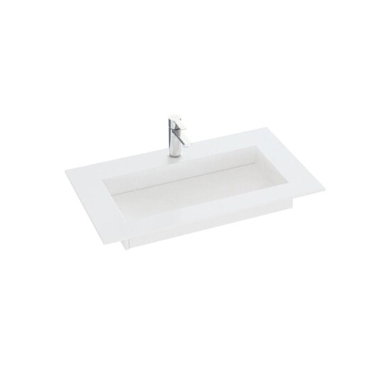 Dansani Inzo Angular D45,50cm Silestone Blanco Zeus 100-119cm