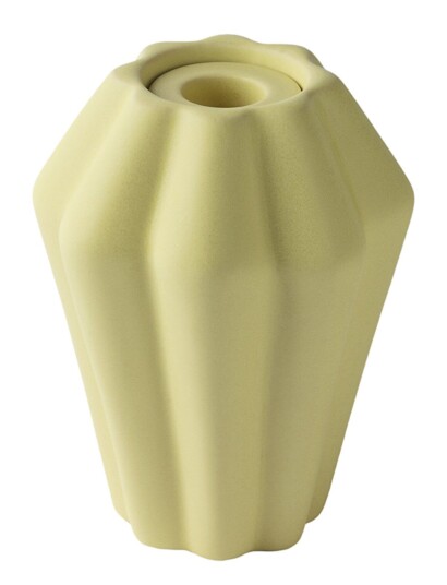 Potteryjo Birgit 14 Cm Vase Yellow PALE H14CM