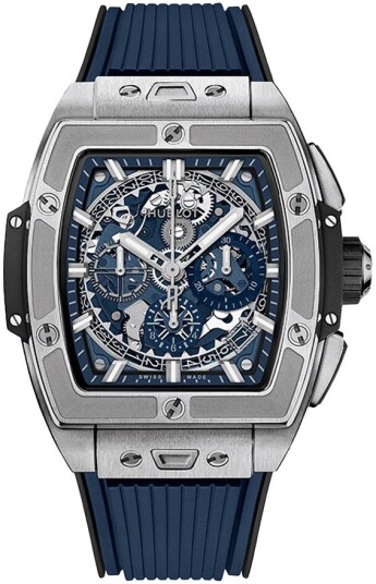 Hublot Herreklokke 642.NX.7170.RX Big Bang 42mm Blå/Gummi Hublot Herreklokke 642.NX.7170.RX Big Bang 42mm Blå/Gummi