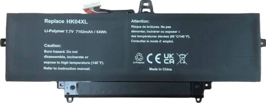 Coreparts Batteri Til Bærbar Pc Tilsvarer: Hp Hk04xl 7.7 V Litiumion 7102 Mah 54 Wh Svart MBXHP-BA0311
