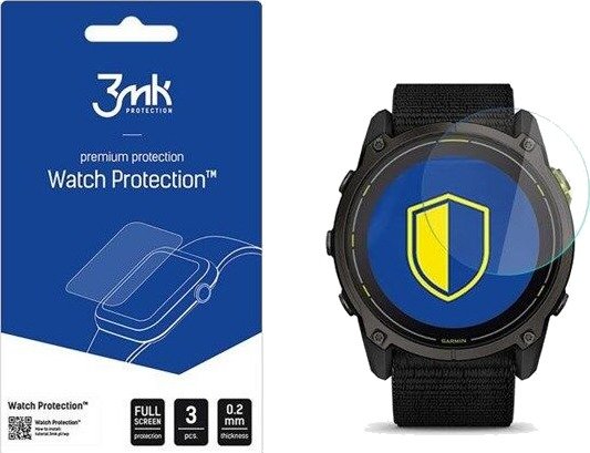 3mk Hybrid Glass Watch Protection FlexibleGlass for Garmin Enduro 3