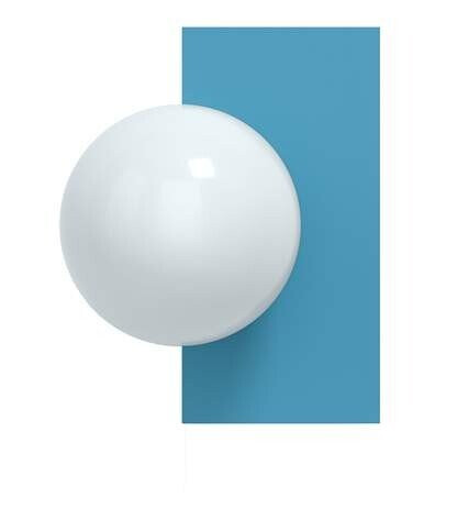 Swedish Ninja - Candy Little Rectangle S Vegglampe Scandi Blue Swedish Ninja