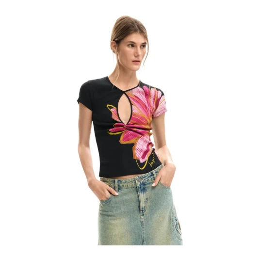 Desigual Dame Topper Svart XL, Desigual Dame Topper Svart XL,