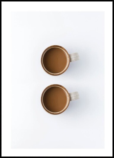 Two Cups Of Coffee Plakat Plakat / 30x40cm