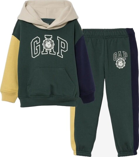 GAP Varsity Logo Fleece Set From The Gap Collection DEEP HUNTER 505 110 GAP Varsity Logo Fleece Set From The Gap Collection DEEP HUNTER 505 110