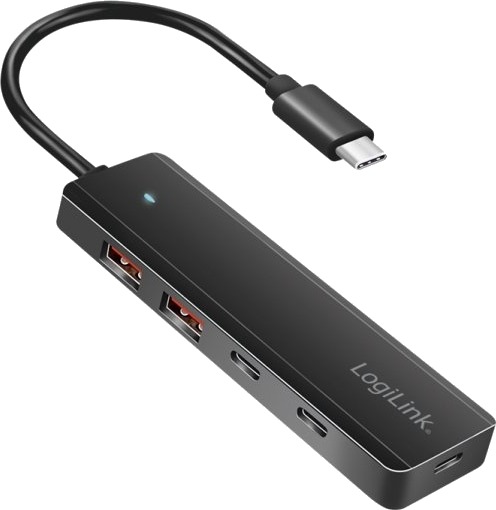 Logilink Usb 3.2 Gen2 Hub 4-Port 2X Usb-A & 2X Usb-C Black
