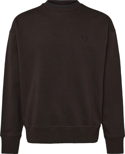 Fred Perry Oversized Tipped Sweatshirt   Brown   S