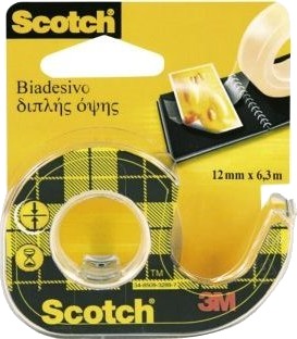 Scotch Dobbeltsidig Selvklebende Tape 12 Mm 6,3 M På Dispenser Sc5006 Scotch Dobbeltsidig Selvklebende Tape 12 Mm 6,3 M På Dispenser Sc5006