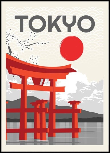 Tokyo Sun Poster Plakat / 70x100cm