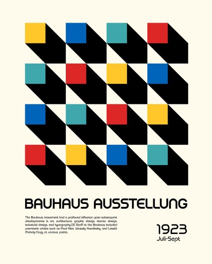 Plakat Bauhaus Ausstellung 1923 Plakat Bauhaus Ausstellung 1923