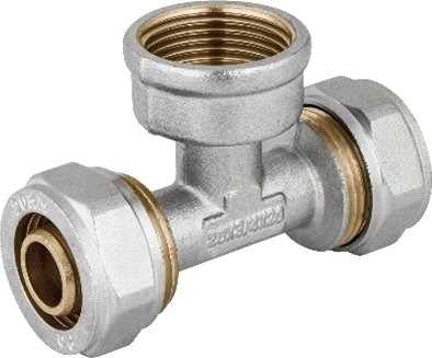 Perfexim T-Stykke Med Skrudd Kobling Gw 16X1/2X16 Pn10 Cuzn-C 61-609-1615-000