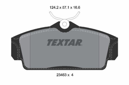Bremseklosser TEXTAR 2346302 Bremseklosser TEXTAR 2346302