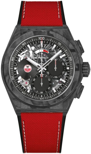 Zenith Herreklokke 10.9001.9004 99.R941 El Primero Sort/Gummi Ø44 mm Zenith Herreklokke 10.9001.9004 99.R941 El Primero Sort/Gummi Ø44 mm