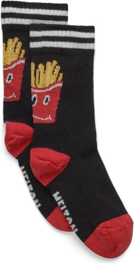 Melton French Fries Socks BLACK 35/39