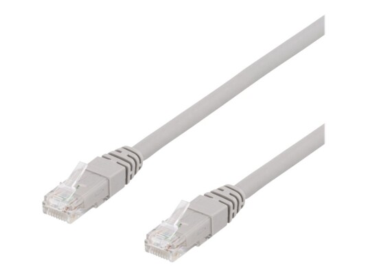 Deltaco Koblingskabel Rj-45 Hann Til Rj-45 Hann 1.5 M Utp Cat 6A Halogenfri Formstøpt Grå Deltaco Koblingskabel Rj-45 Hann Til Rj-45 Hann 1.5 M Utp Cat 6A Halogenfri Formstøpt Grå