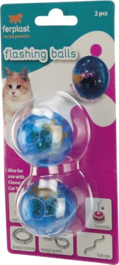 Ferplast Opplyst Lekeball 2 Stykker