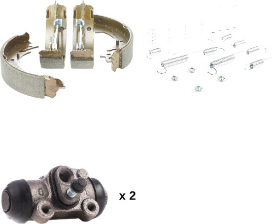 Bremsesett, trommebremse RIDEX 3859B0292