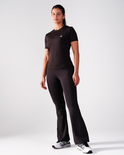 LEVITY Lotus Flare Pants Black XXL
