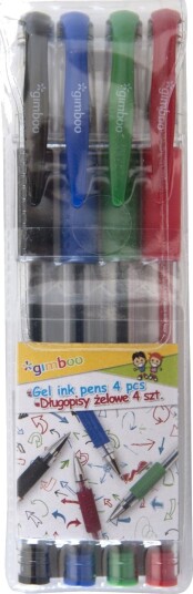 Gimboo Gelpenn Classic 0,5 Mm, 4 Stk., Hengefane, Assorterte Farger