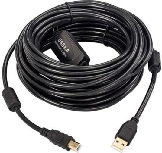 MicroConnect USB-kabel - USB-type B til USB - 20 m