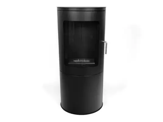 Scandiflames Richmond Biopeis med flat bakvegg Svart Scandiflames Richmond Biopeis med flat bakvegg Svart