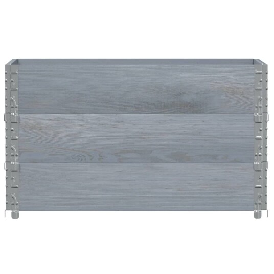 Pallekarmer 3 stk grå 100x50 cm heltre furu