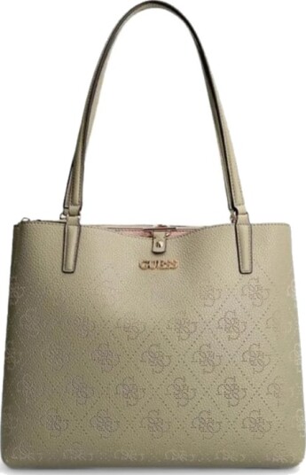 Guess Guess Amara Crossbody Veske I Polyuretan 4G Logo Olivengrønn Hwsg8493100 34 X 29 X 11 Cm