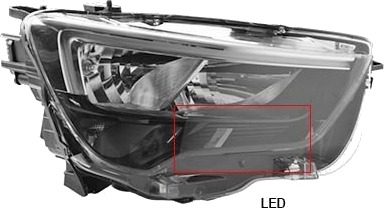 VAN WEZEL 3803964V Frontlykter