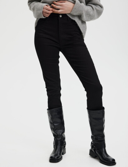 Gestuz Leslygz Hw Skinny Jeans Noos - Black - 26 x 32