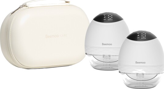 Beemoo CARE Wearable LED Elektrisk Brystpumpe Dobbel inkl. Oppbevaringsveske