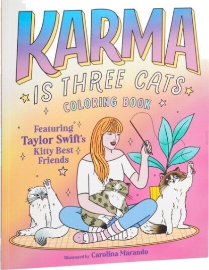 Karma is Three Cats Coloring Book